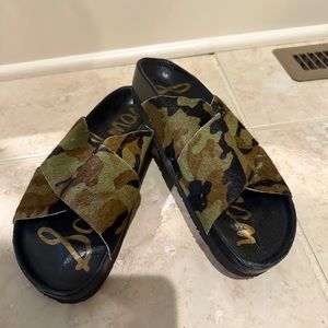 Sam Eldelman Camo Sandals